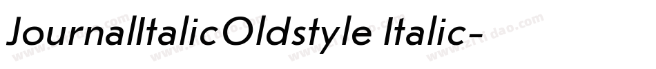 JournalItalicOldstyle Italic字体转换